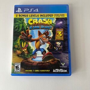 Crash Bandicoot N. Sane Trilogy Sony PS4 Activision CASE ONLY